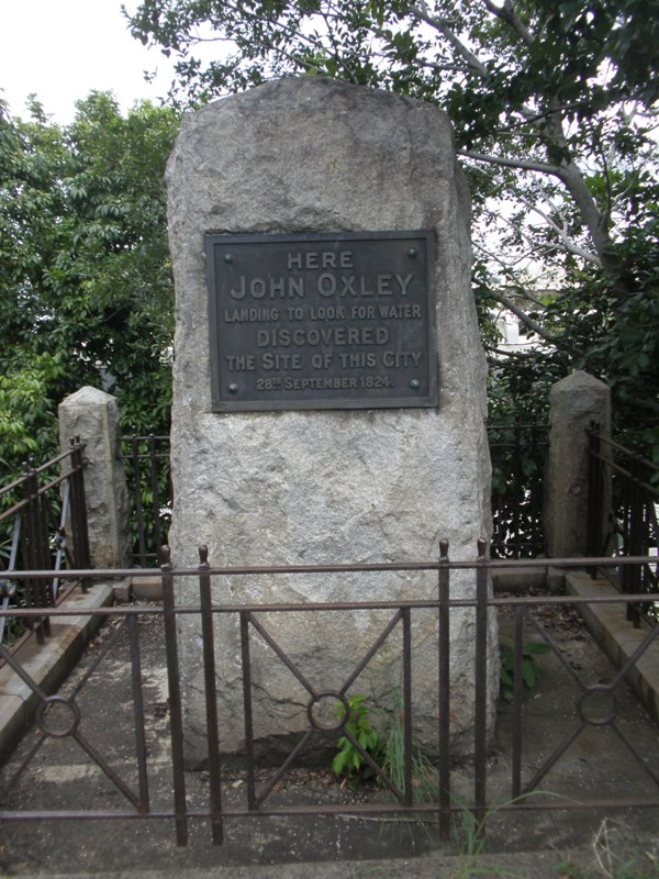 John Oxley Memorial Stone, Unknown Pioneers Monument & Riverside